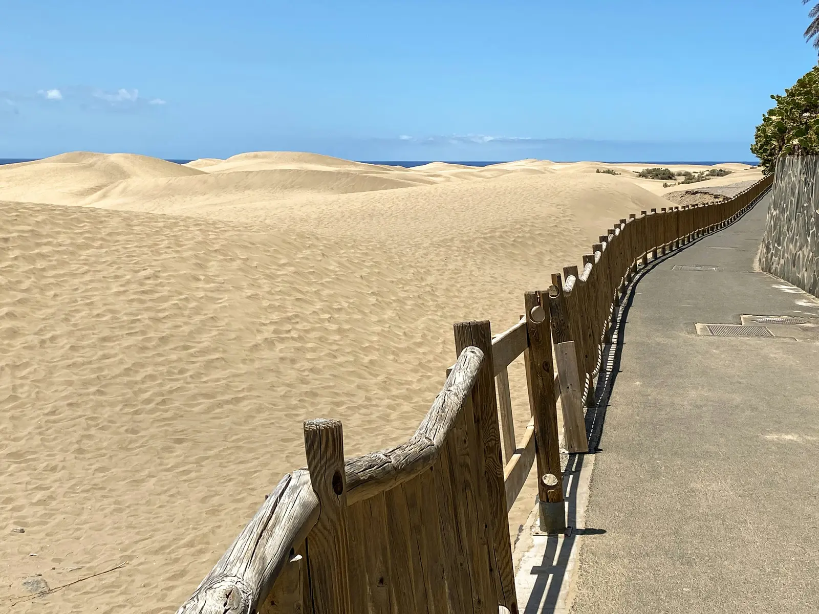 Mirador y sendero junto a las Dunas de Maspalomas